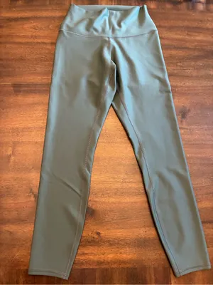 Alo Airlift Leggings Women’s Small Green High Waist Shine thumbnail 1