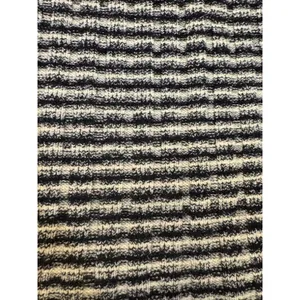 Theory Blue Gray Striped Texture Rib Stretch Sweater Crewneck Size Small thumbnail 6