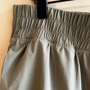 Athletic Running Shorts Elastic Waist Activewear Olive Green Sportswear XL thumbnail 4