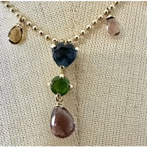 Monet colorful Y necklace thumbnail 7