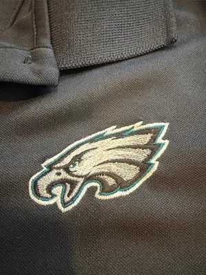 Antigua Women's Black Short-Sleeve Philadelphia Eagles Polo Small - C54-063 thumbnail 3