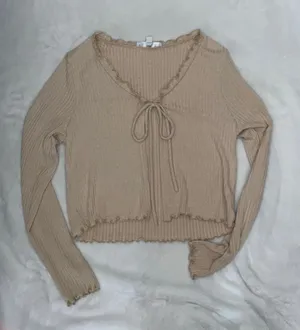 Gaze Long Sleeve Top Tan thumbnail 1