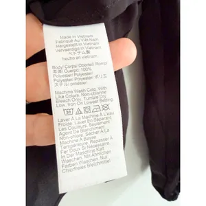 Madewell | NWT Tie Neck Blouse Black‎ Long Sleeve Top | Sz L thumbnail 8