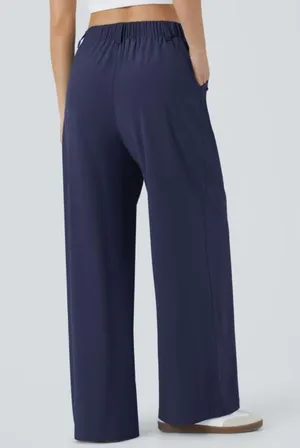 HALARA Deep Blue Wide-Leg Pants women’s Palazzo pants Medium thumbnail 5