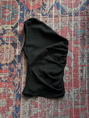 ZARA One-Shoulder Top Black thumbnail 4