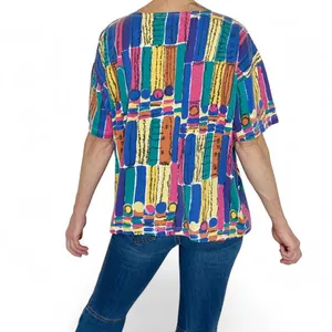 Vintage 90’s Penny Lane Colorful Abstract Bow Tee Shirt thumbnail 6