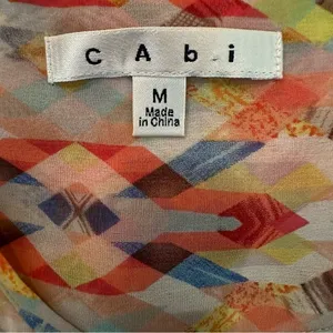 Cabi By Anthropologie‎ Top Avery Southwestern Button Down Medium Blouse thumbnail 10