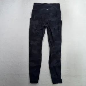 Lululemon 6 Align High Rise Pant Pockets 25" Heritage 365 Camo Deep Coal Multi thumbnail 7