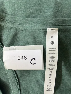 lululemon athletica Women's V-Neck Top in Heathered Teal thumbnail 8