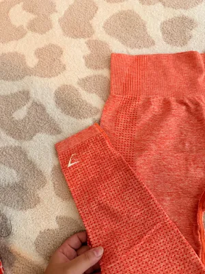 Gymshark Orange Seamless Leggings thumbnail 4