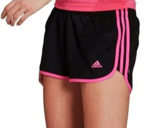 Adidas M20 Shorts Black Screaming Pink Neon Hot Running Exercise Workout Sporty thumbnail 1