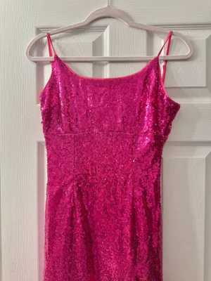 Lulus Pink Sequin Formal Dress thumbnail 4