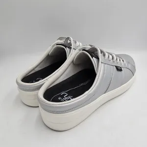 Ryka Viv Classic Mules Slip On Sneakers Women 9M Silver Leather Arch Support thumbnail 3