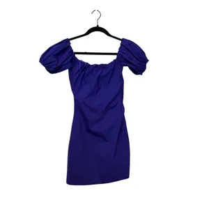 New STAUD NWOT Purple Violet Giulia Mini Dress Size Small thumbnail 4
