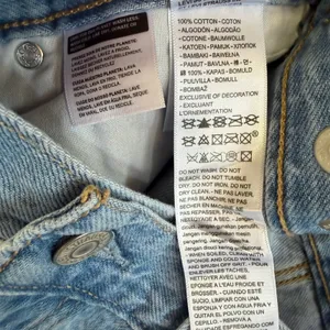 NWT Levi's Cinch Baggy Wide Leg Jeans Rain Or Shine Metallic Stripe 30x31 thumbnail 7
