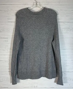 J. Crew gray fuzzy merino wool blend sweater womens size M thumbnail 1