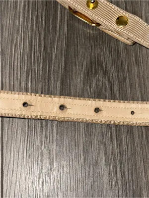 Authentic Salvatore Ferragamo Beige Vara Bow Ribbon Belt thumbnail 10