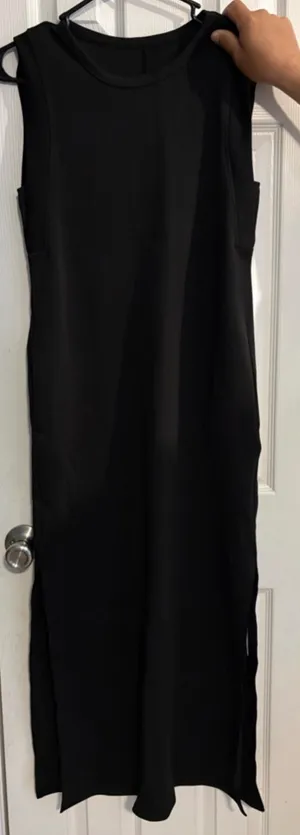 Sleeveless Black Maxi Dress S thumbnail 2