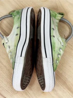 Converse Chuck Taylor All Star Shoreline‎ Slip On Sneakers Tie Dye Green 7.5 thumbnail 5