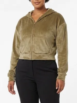 SKIMS Velour Zip-Up Hoodie‎ Size Large Soft Plush Lounge Y2K Athleisure thumbnail 1