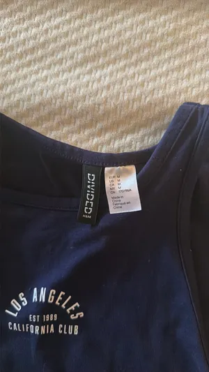 Navy H&M Tank Top thumbnail 2