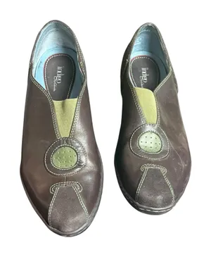Indigo by Clarks Brown Leather Slip-On Shoes Women's Size 8M thumbnail 1
