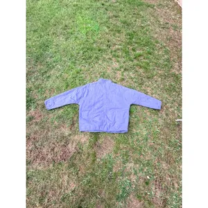Amuse Society Quilted Snap Front Jacket Periwinkle Blue Palm‎ Tree Logo L/XL thumbnail 12