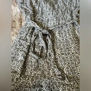 NWT Waist Tie Romper White thumbnail 7