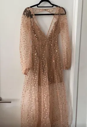 For Love & Lemons All That Glitters Maxi Dress. Size Small thumbnail 4