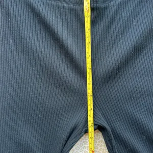 Aerie Black Ribbed Flare Long Stretch Pants thumbnail 9