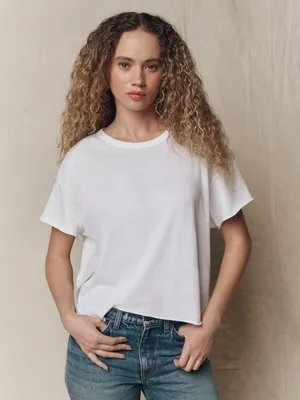 The Great The Crop Tee Top White Size M thumbnail 6
