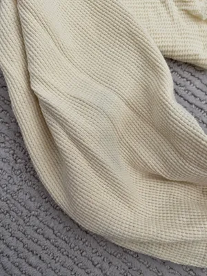 Brandy Melville Yellow Laila Thermal Top thumbnail 3