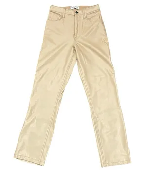 Abercrombie and Fitch Vegan Leather 90s Straight Ultra High Rise thumbnail 4
