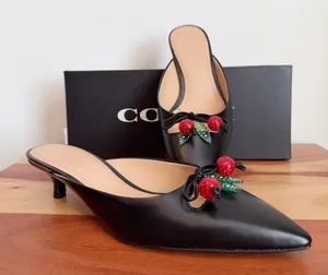 NWT Coach Mule With Cherries size US7 thumbnail 1