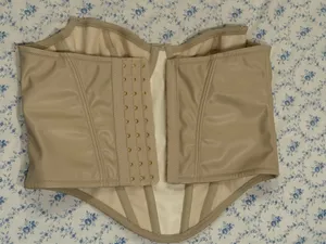 Urban outfitters leather corset top s thumbnail 2