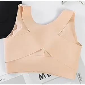 NWT ~ Seamless Front Buckle Closure Sports Yoga Activewear Bra ~ Women's LARGE thumbnail 4