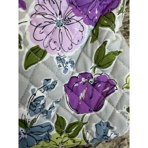 Vera Bradley Mandy Handbag Flutterby Retired Floral Quilted Cotton Satchel thumbnail 7