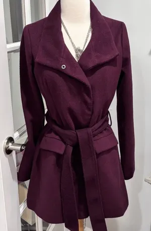 JACK by BB Dakota Plum Coat thumbnail 1
