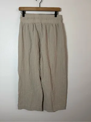 Albion Cropped Wide Leg Cotton Pants thumbnail 3