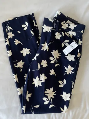 Gap NWT  Floral Slacks thumbnail 1