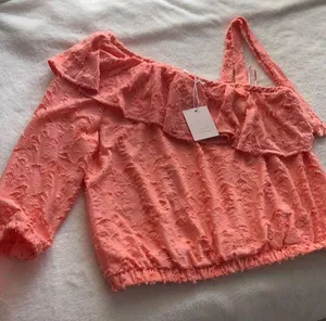 LC Lauren Conrad one shoulder blouse top, size large thumbnail 1