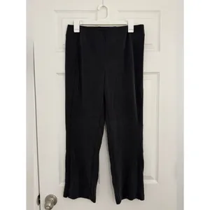 Lululemon Ribbed Softstreme Zip-Leg High-Rise Cropped Pants 25" Black Women’s 10 thumbnail 3
