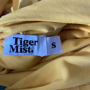 Tiger Mist Women’s Joslin Yellow Drape Mini Dress w/ Back Tie - Size Small thumbnail 9