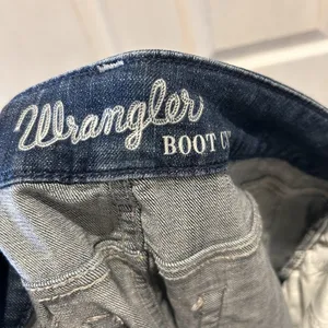 VTG Wrangler Women's Jeans Size 13/14 Blue Denim 34X33 Bootcut Cotton Blend‎ thumbnail 8