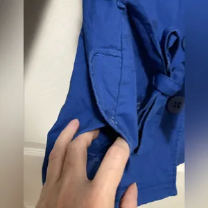 *Tulle Anthropologie New Royal Blue Double Breasted Peacoat Jacket#HC thumbnail 5