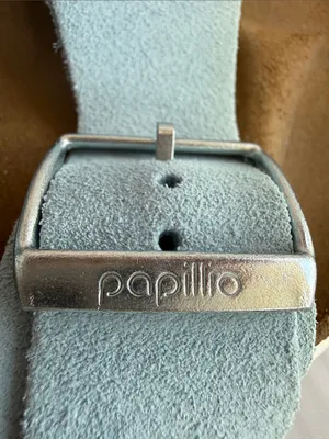 Papillio by Birkenstock Arizona Papillio Chunky Slide in Mineral Blue thumbnail 7