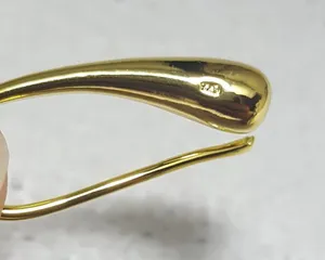 18k Gold Plated Teardrop Earrings -ERG thumbnail 4