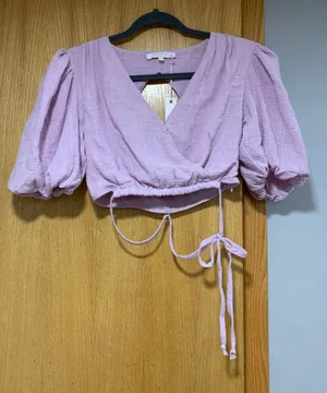 Olivaceous Two Piece Purple Ruffled Skirt Set - Size Small thumbnail 1