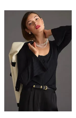 Anthropologie Black Sweater thumbnail 3
