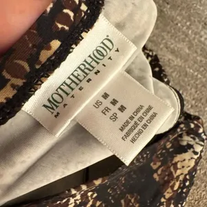 Motherhood Maternity Snake Print Brown Black Strapless Swim Top Medium thumbnail 5